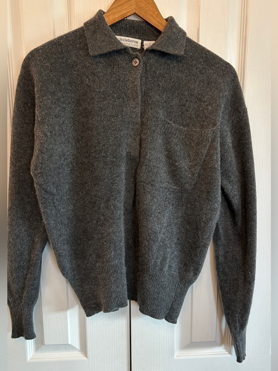 Liz Claiborne Sweaters - Vintage Liz Claiborne Lambswool Angora Polo Sweater Women's M EUC